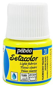 Pébéo Setacolor Light Fabrics 45 ml Fluor. Yellow 329-031