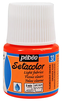 Pébéo Setacolor Light Fabrics 45 ml Fluor. Orange 329-032