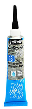 Pébéo Setacolor 3D Silver Powder Glitter 20 ml 557036