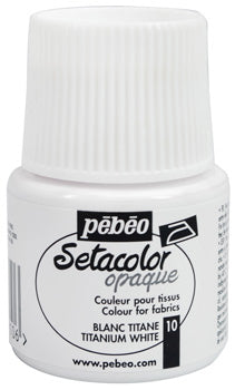 Pébéo Setacolor Opaque 45 ml - Titanium White 295010