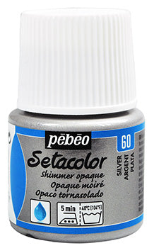 Pébéo Setacolor Opaque 45 ml - Shimmer Silver 295060
