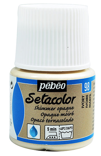 Pébéo Setacolor Opaque 45 ml - Shimmer Ivory 295098