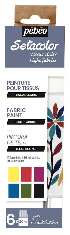 Pébéo Setacolor Light Mat Initiation Set 6 X 20 ml 756482