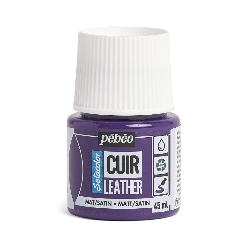Pébéo Setacolor Leather 45 ml Aubergine Violet 295609