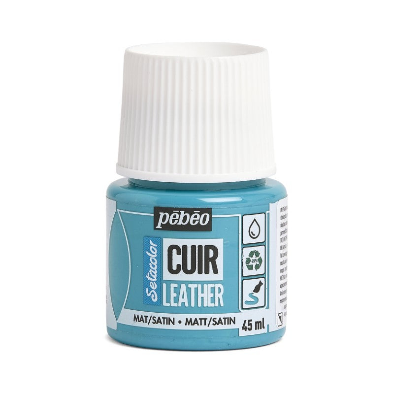 Pébéo Setacolor Leather 45 ml Turquoise Blue 295613