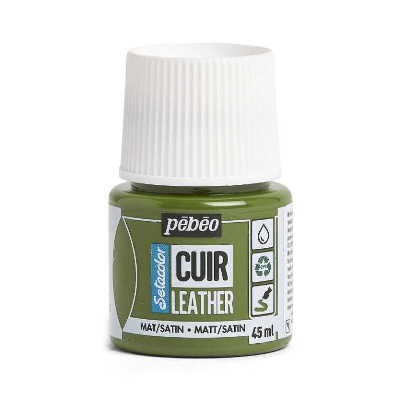 Pébéo Setacolor Leather 45 ml Khaki Green 295617