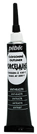 Pébéo Porcelaine 150 Outliner - Anthracite Black 036-006
