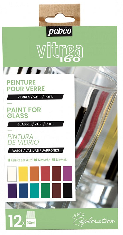 Pébéo Vitrea Explorer Set Glossy 12X20 ml 757461