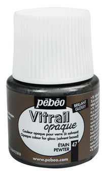 Pébéo Vitrail 45 ml Pewter Opale 050047