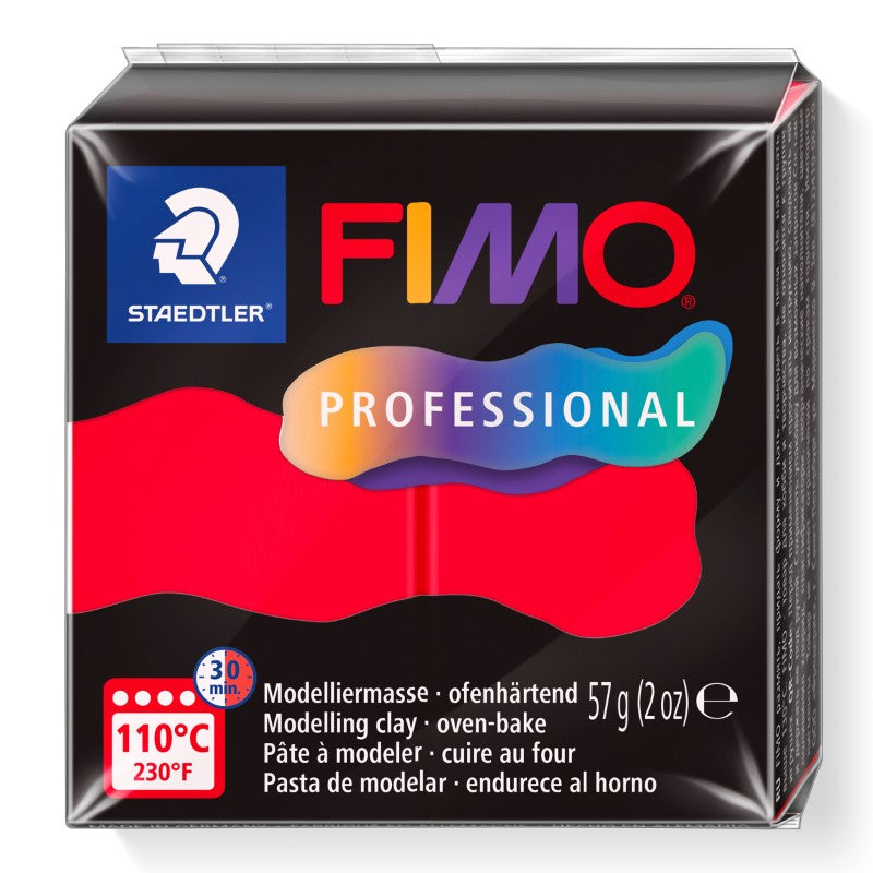 FIMO Professional True Red 57G Block 8040-200