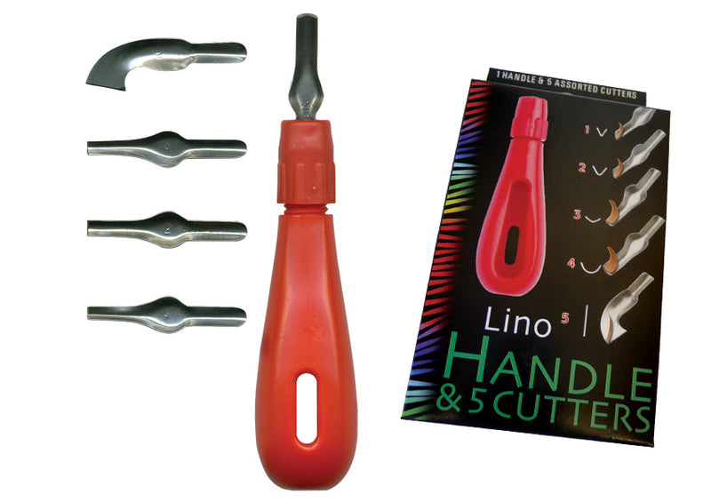 Lino Cutting Set Handle & 10 Cutters L10S
