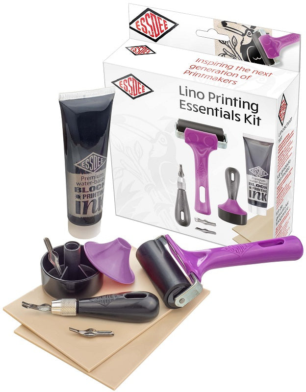 Block Printing Essentials Kit Lino Printing L3Bpek