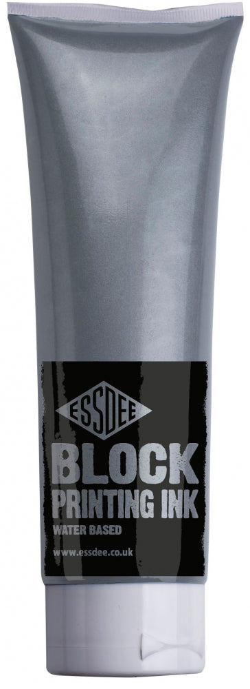 Lino Printing Ink Metallic Silver 300 ml Lpi/14