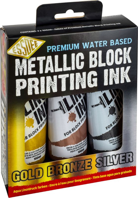 Block Printing Ink Metallic Set Lpi/A3M
