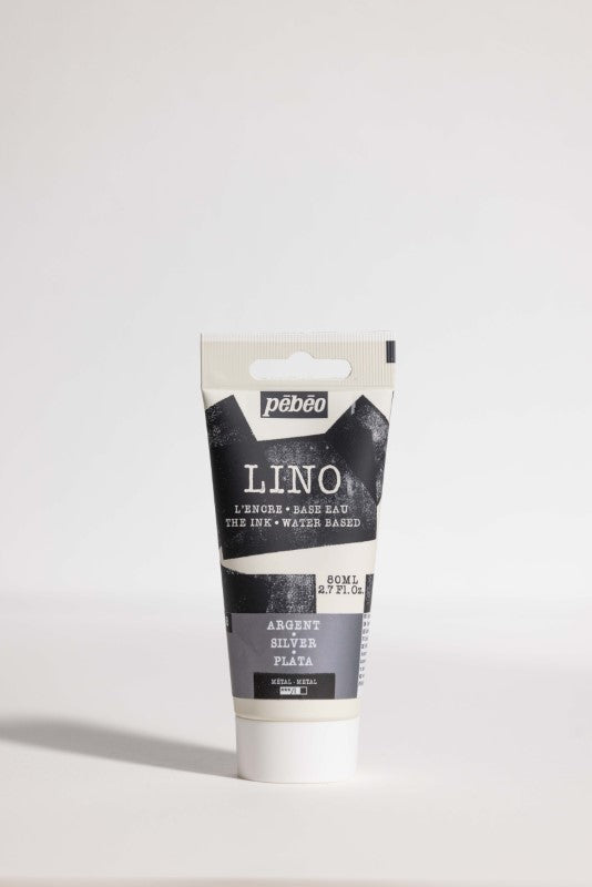 Pébéo Lino Ink 80 ml Silver 141518