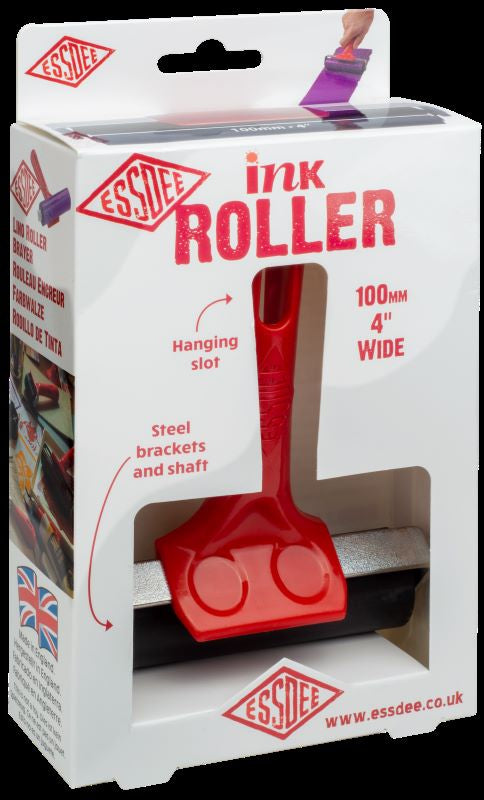 Lino Roller 100 mm / 4" Red Handle