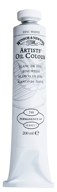 Winsor & Newton 200 ml Zinc White 748 Artist Oil Colour 1237748