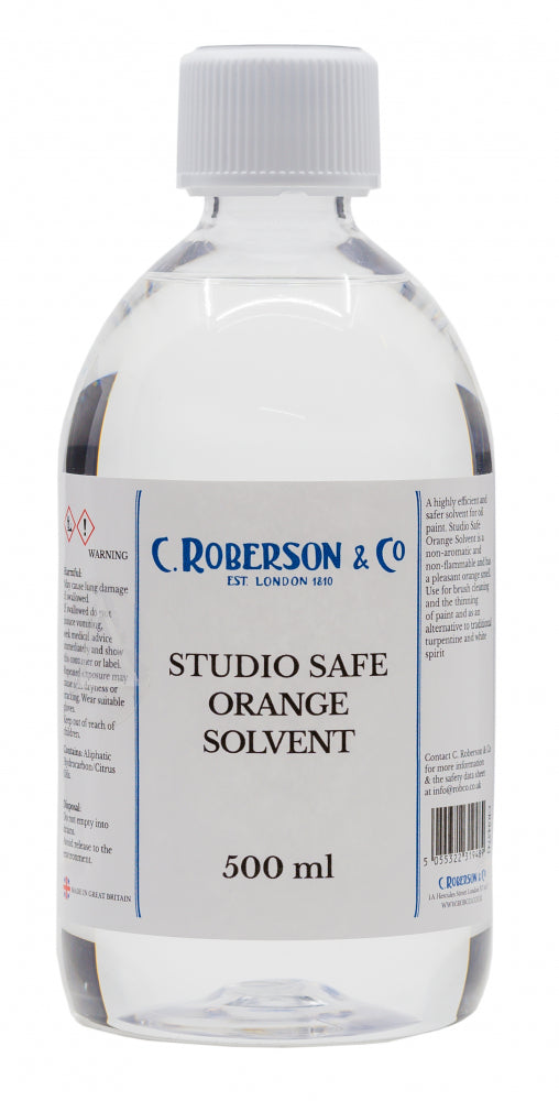 Safe Orange Solvent 500 ml Roberson Studio Cr34574J