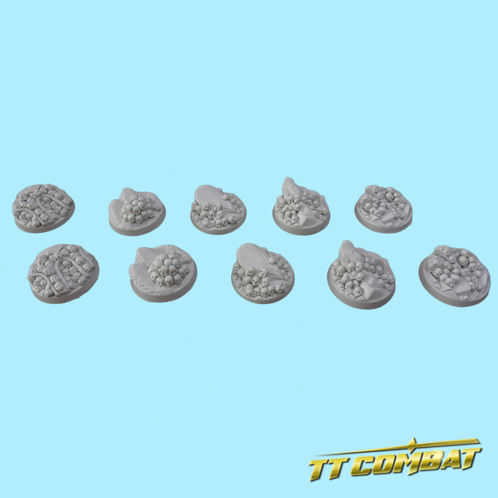 30mm Round Skull Bases