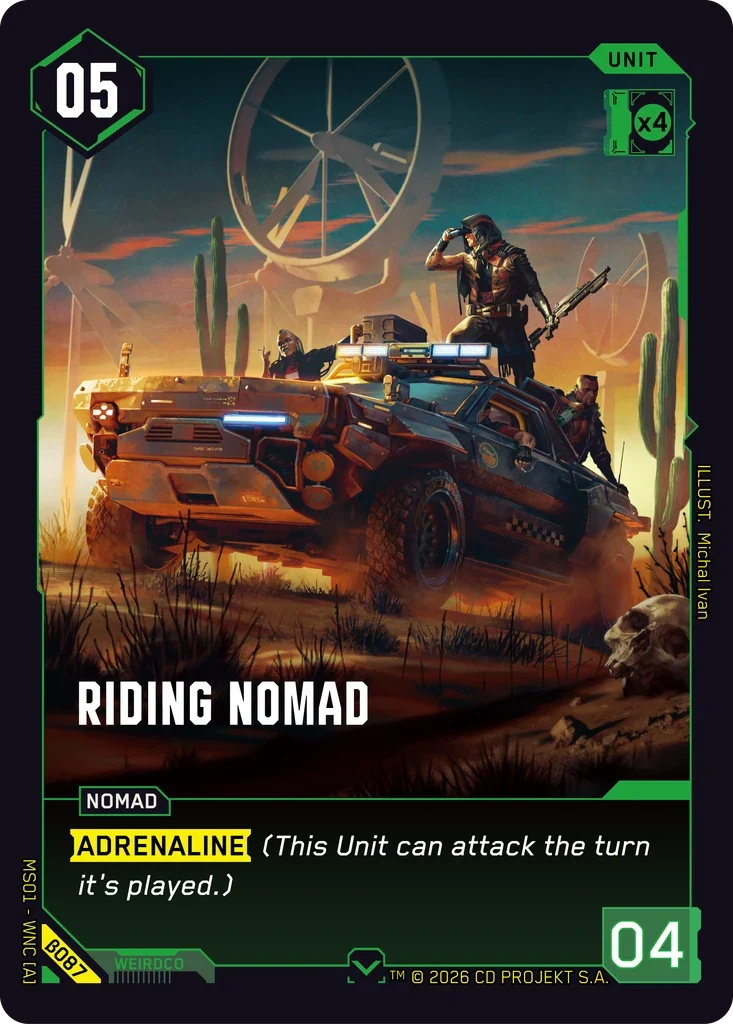 Riding Nomad — Welcome to Night City — Beta / β087 / Common