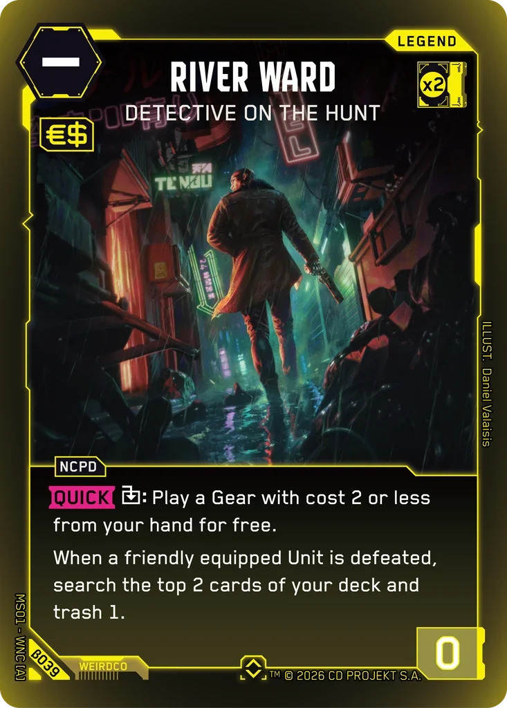 River Ward: Detective on the Hunt — Welcome to Night City — Beta / β039 / Rare