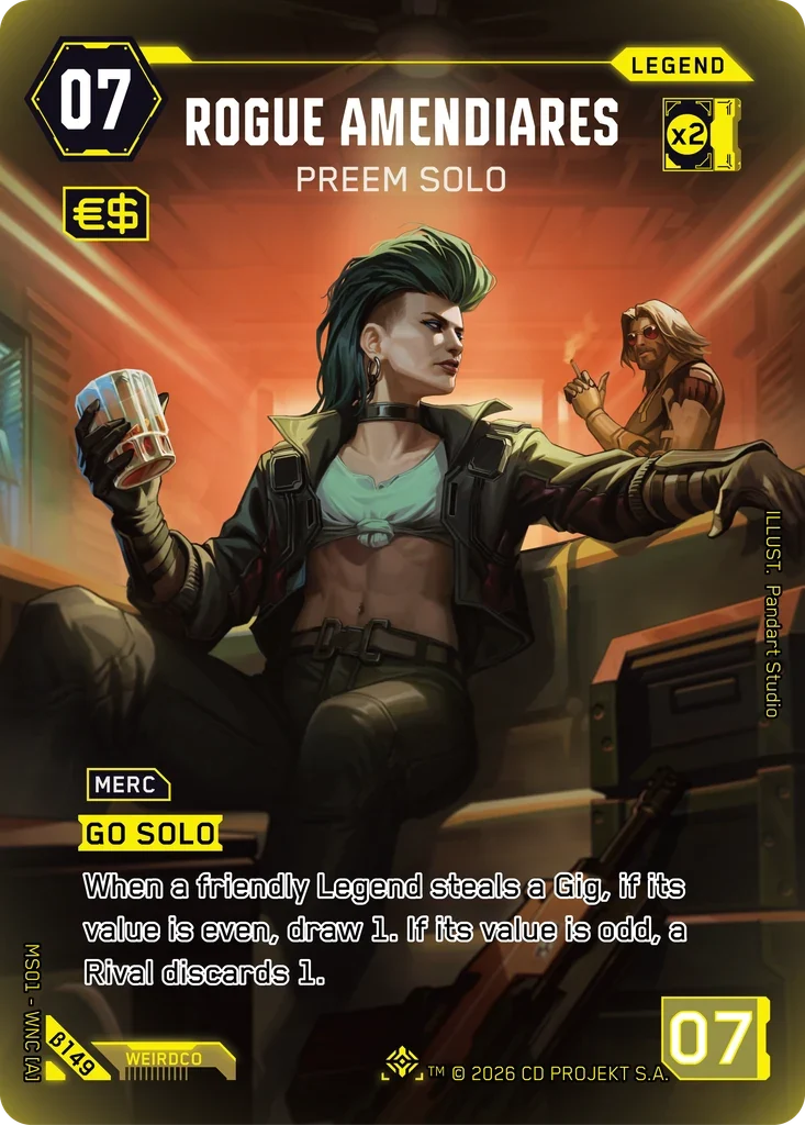 Rogue Amendiares: Preem Solo — Welcome to Night City — Beta / β149 / Iconic Legend