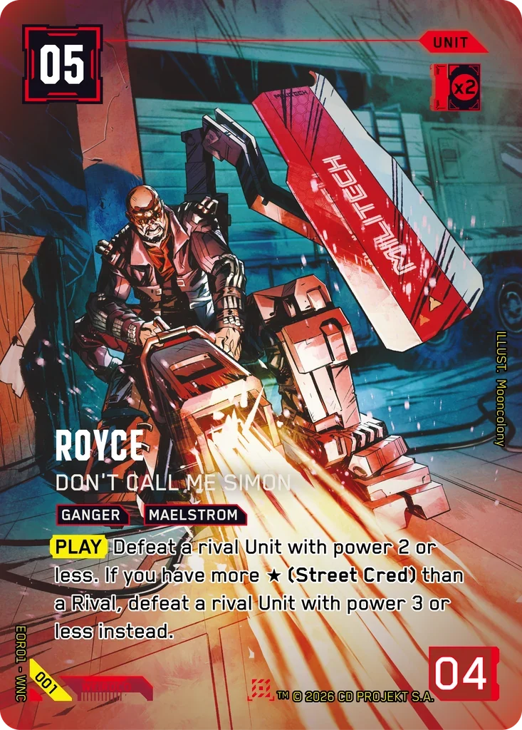 Royce: Don't Call Me Simon — Edgerunner Open S 1 / 001 / Nova Rare