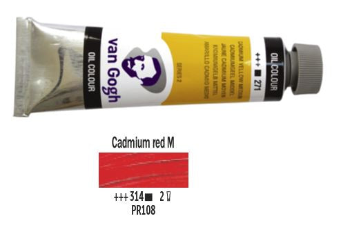 Cadmium Red Medium Van Gogh Oil 40 ml