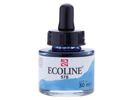 Ecoline 578 Sky Blue Cyan 30 ml With Pipette 11255781