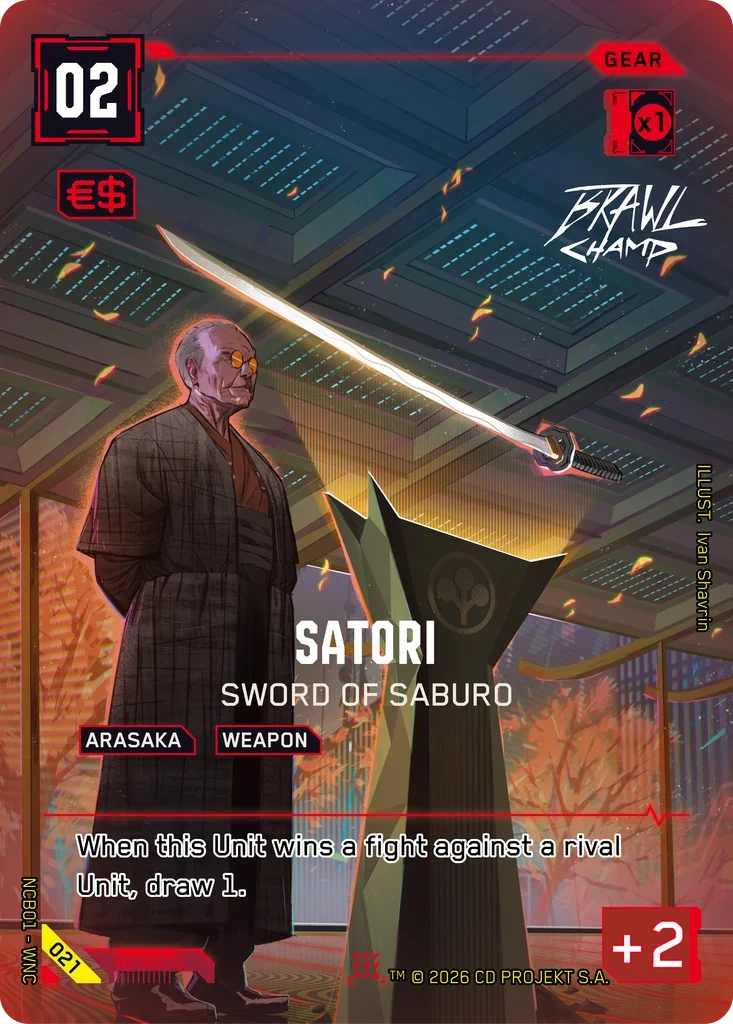 Satori: Sword of Saburo — Night City Brawl S 1 / 021 / Nova Rare