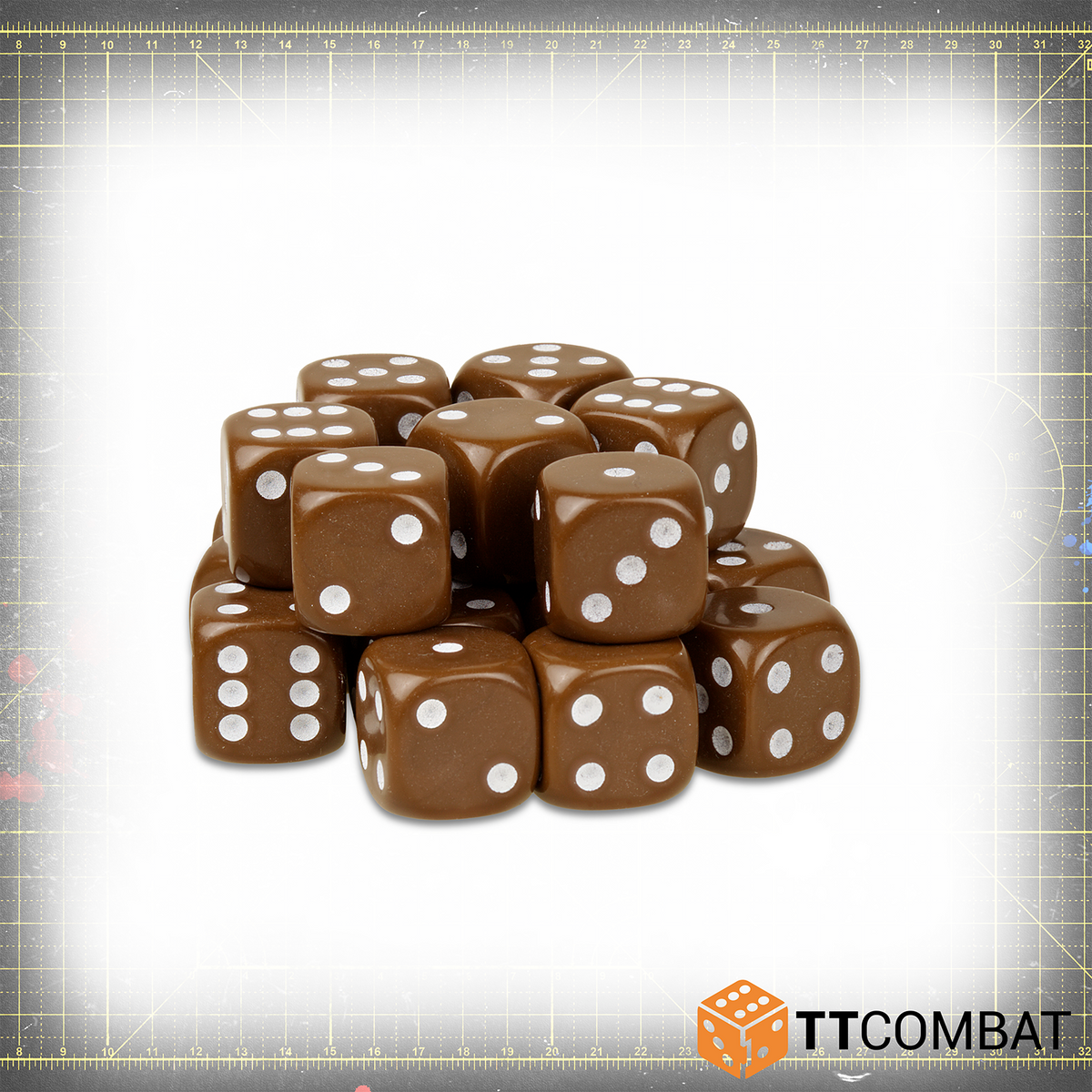 Brown D6 Dice (20)