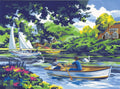 Royal & Langnickel Boating On The River Large Paint By Numbers Pal8