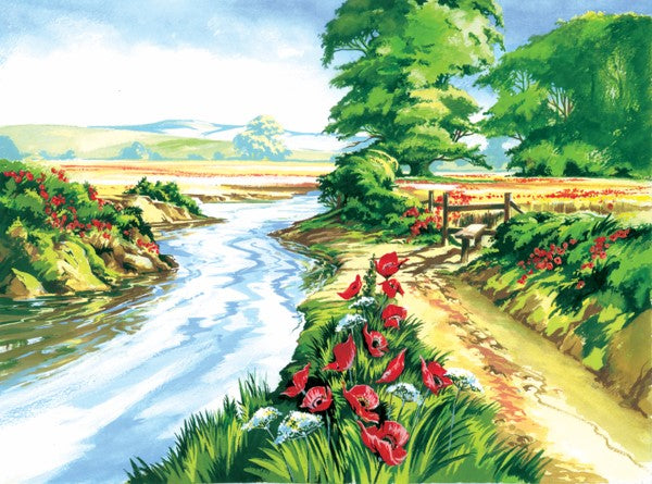 Royal & Langnickel Poppy Field Large Paint By Numbers Pal13
