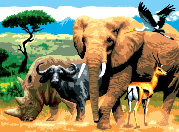 Royal & Langnickel African Animals Junior Paint By Numbers Pjl9