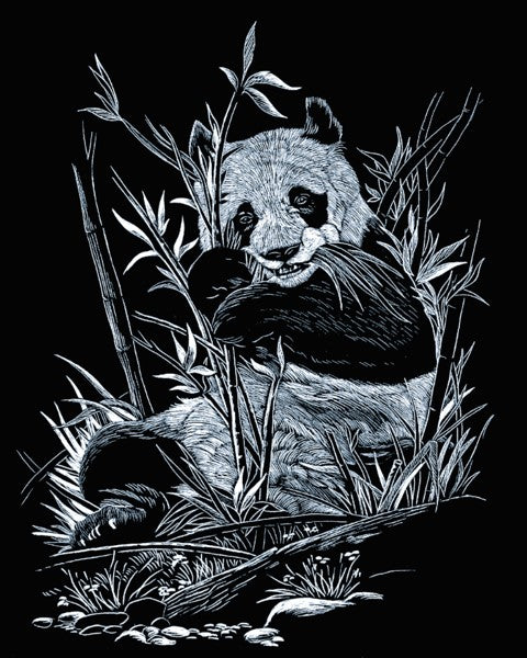 Royal & Langnickel Panda Scraperfoil Silver Silf12