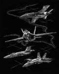 Royal & Langnickel Jet Planes Scraperfoil Silver Silf25