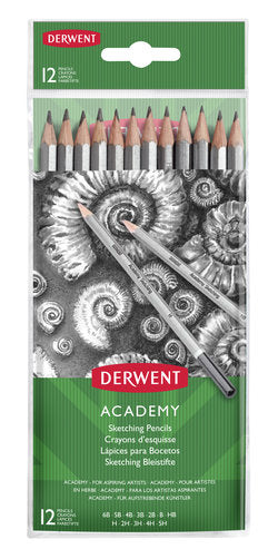 Derwent Academy Pencils 5H-6B 12 Carton Sketching 2300412