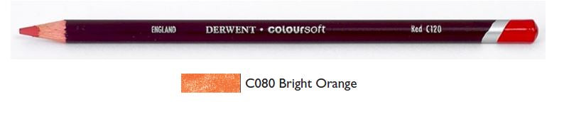 Derwent Coloursoft Pencils Bright Orange 0700960
