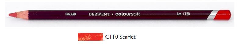 Derwent Coloursoft Pencils Scarlet 0700963