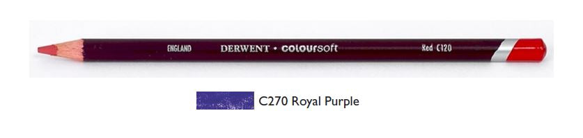 Derwent Coloursoft Pencils Royal Purple 0700979