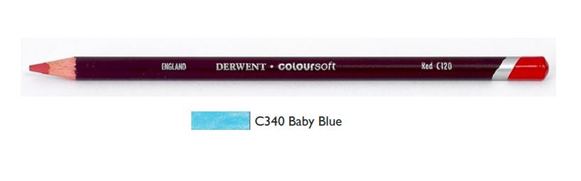 Derwent Coloursoft Pencils Baby Blue 0700986