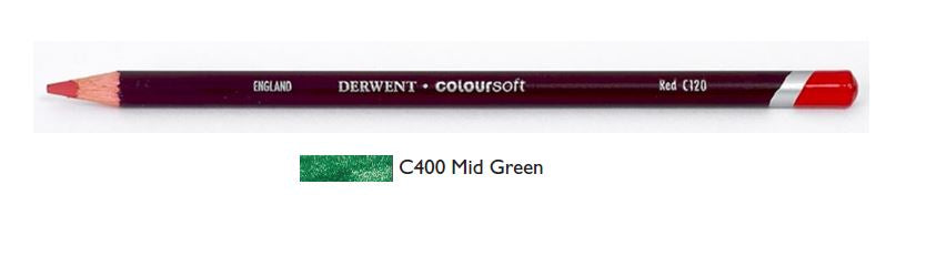 Derwent Coloursoft Pencils Mid Green 0700992