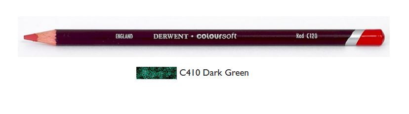 Derwent Coloursoft Pencils Dark Green 0700993