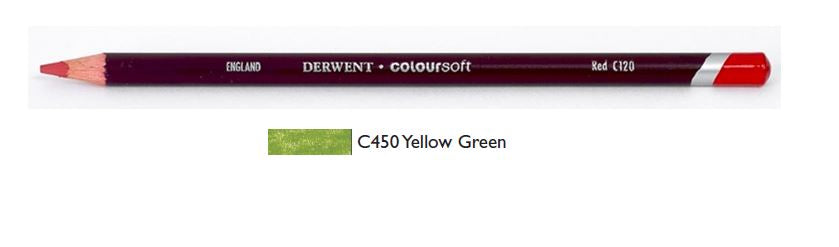 Derwent Coloursoft Pencils Yellow Green 0700997