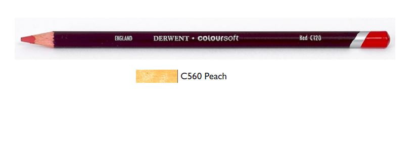 Derwent Coloursoft Pencils Peach 0701008