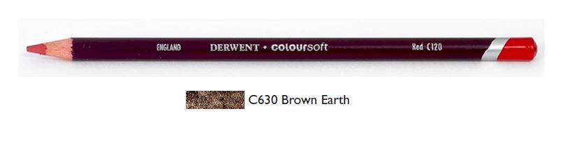 Derwent Coloursoft Pencils Brown Earth 0701015