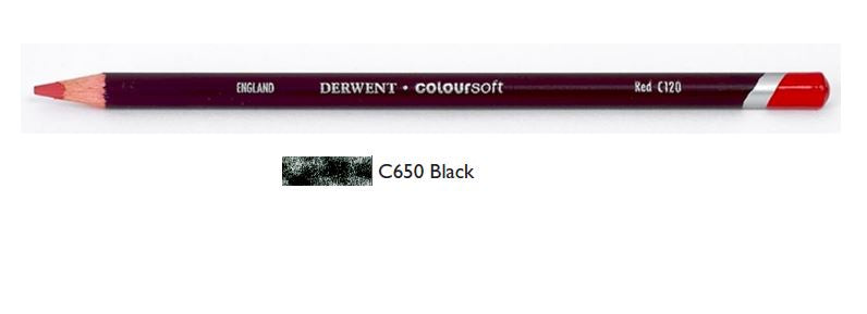 Derwent Coloursoft Pencils Black 0701017