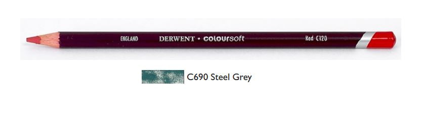 Derwent Coloursoft Pencils Steel Grey 0701021