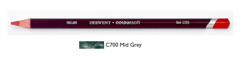 Derwent Coloursoft Pencils Mid Grey 0701022