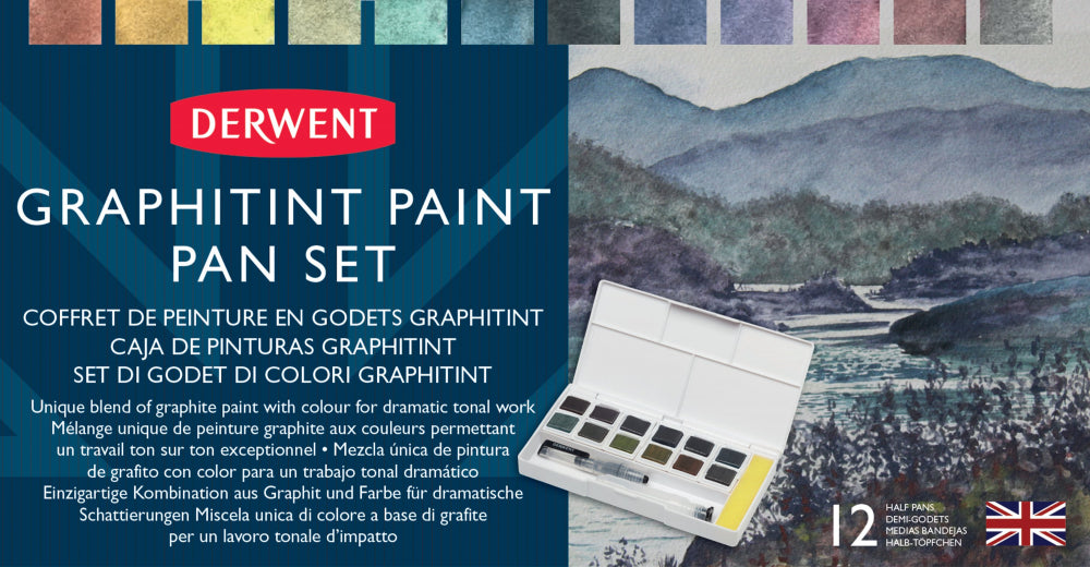 Derwent Graphitint 12 Pan Set 2305790